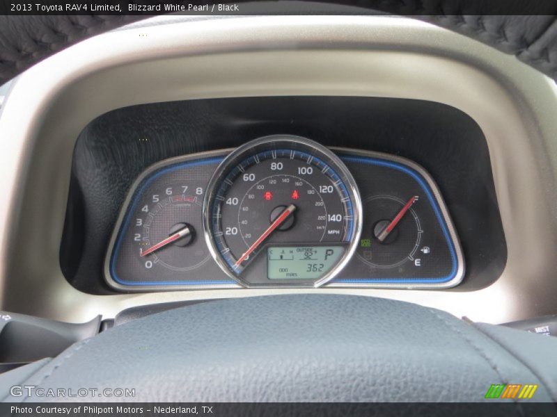 Blizzard White Pearl / Black 2013 Toyota RAV4 Limited