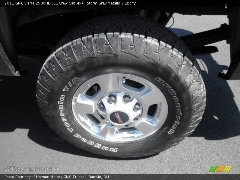Storm Gray Metallic / Ebony 2011 GMC Sierra 2500HD SLE Crew Cab 4x4