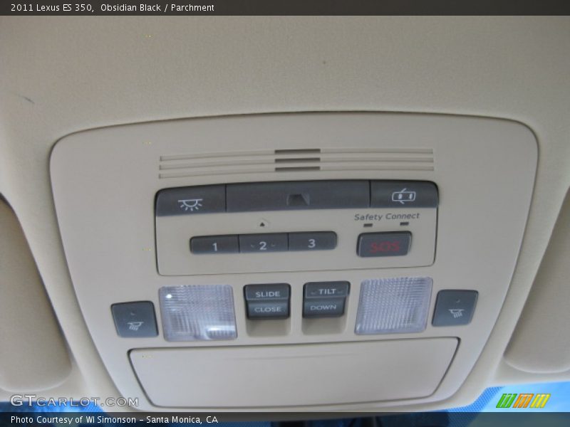 Obsidian Black / Parchment 2011 Lexus ES 350