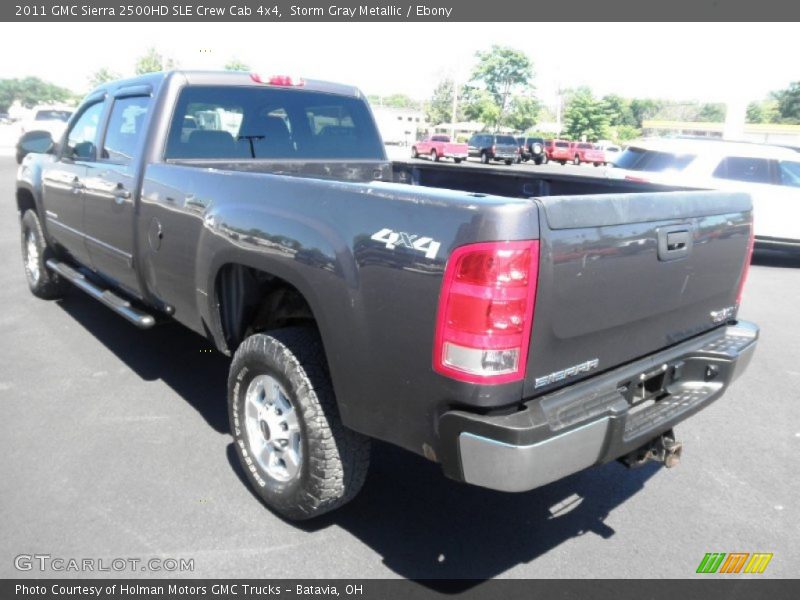 Storm Gray Metallic / Ebony 2011 GMC Sierra 2500HD SLE Crew Cab 4x4