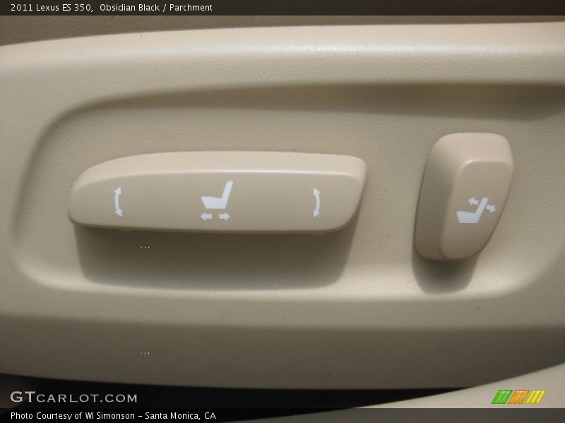 Obsidian Black / Parchment 2011 Lexus ES 350