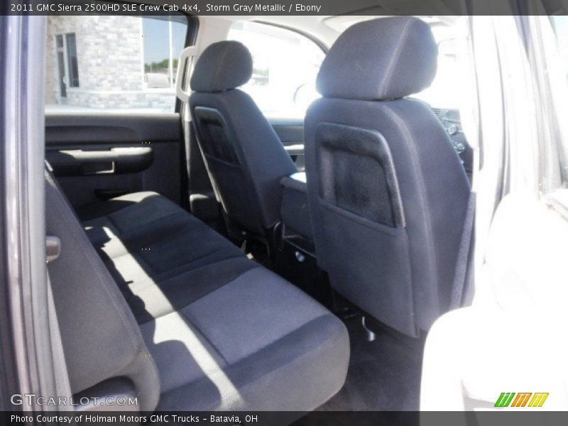 Storm Gray Metallic / Ebony 2011 GMC Sierra 2500HD SLE Crew Cab 4x4