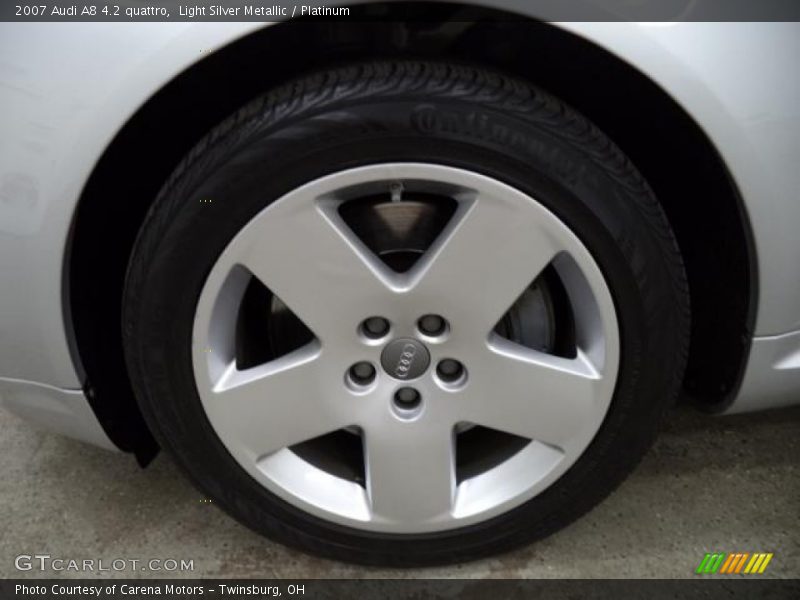 Light Silver Metallic / Platinum 2007 Audi A8 4.2 quattro