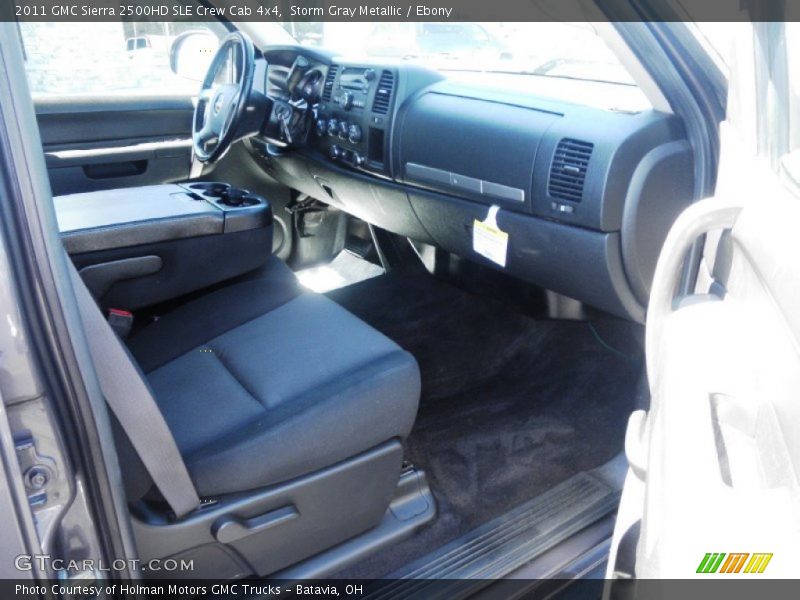Storm Gray Metallic / Ebony 2011 GMC Sierra 2500HD SLE Crew Cab 4x4