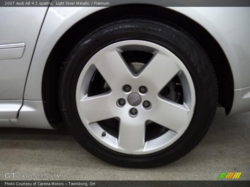 Light Silver Metallic / Platinum 2007 Audi A8 4.2 quattro