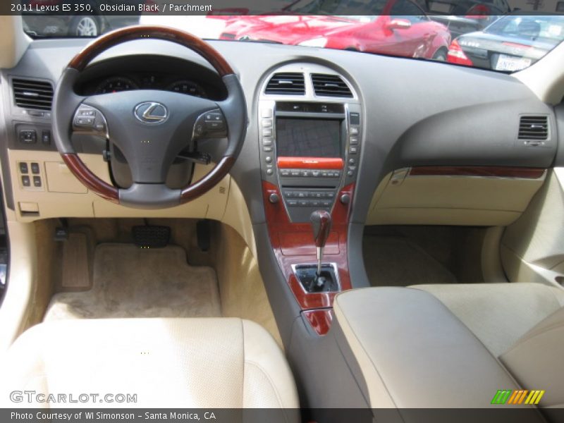 Obsidian Black / Parchment 2011 Lexus ES 350