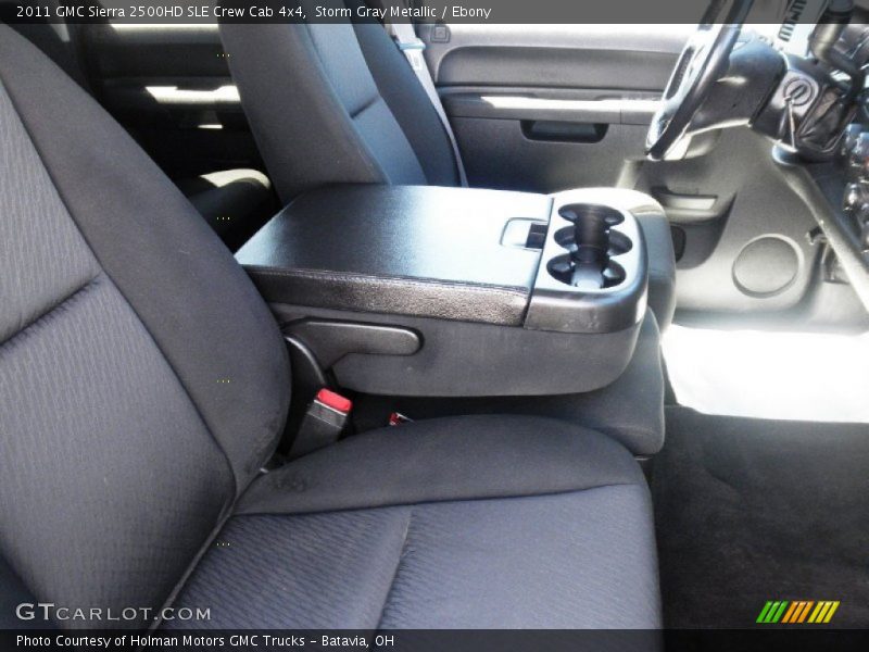 Storm Gray Metallic / Ebony 2011 GMC Sierra 2500HD SLE Crew Cab 4x4
