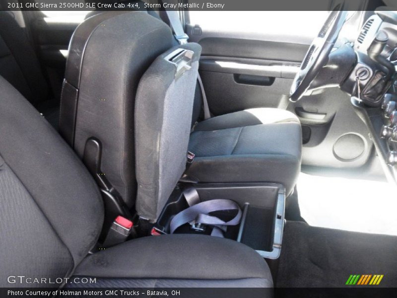 Storm Gray Metallic / Ebony 2011 GMC Sierra 2500HD SLE Crew Cab 4x4