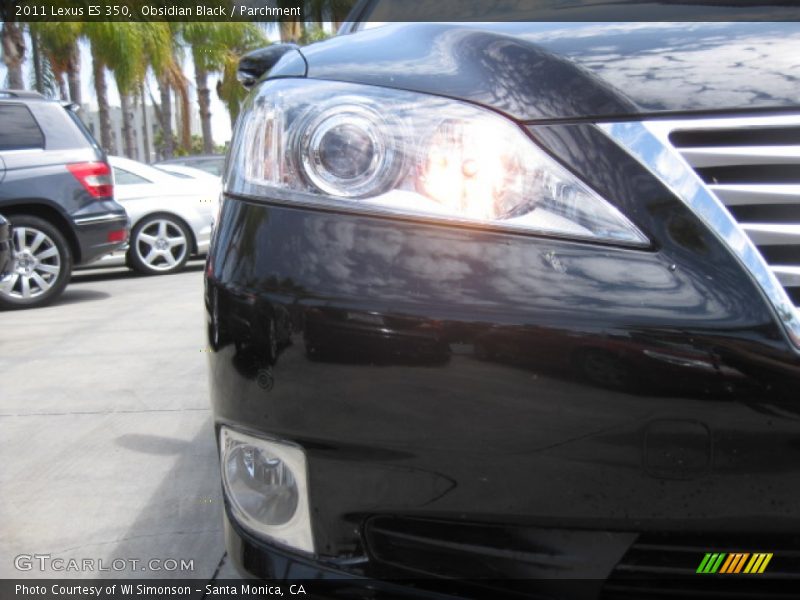 Obsidian Black / Parchment 2011 Lexus ES 350