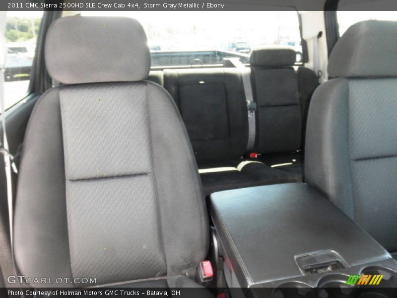 Storm Gray Metallic / Ebony 2011 GMC Sierra 2500HD SLE Crew Cab 4x4