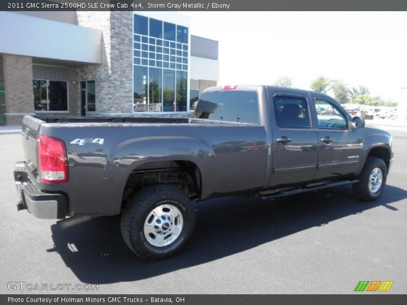 Storm Gray Metallic / Ebony 2011 GMC Sierra 2500HD SLE Crew Cab 4x4