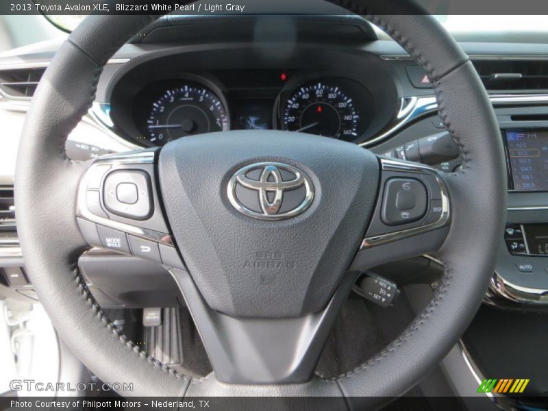 Blizzard White Pearl / Light Gray 2013 Toyota Avalon XLE
