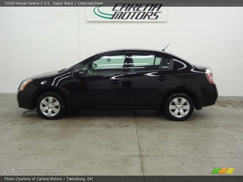 Super Black / Charcoal/Steel 2008 Nissan Sentra 2.0 S