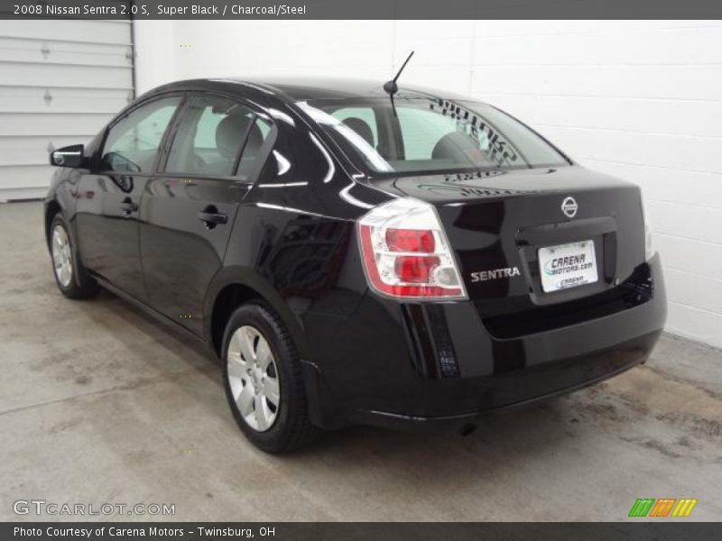 Super Black / Charcoal/Steel 2008 Nissan Sentra 2.0 S