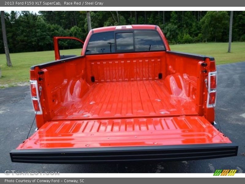 Race Red / Steel Gray 2013 Ford F150 XLT SuperCab