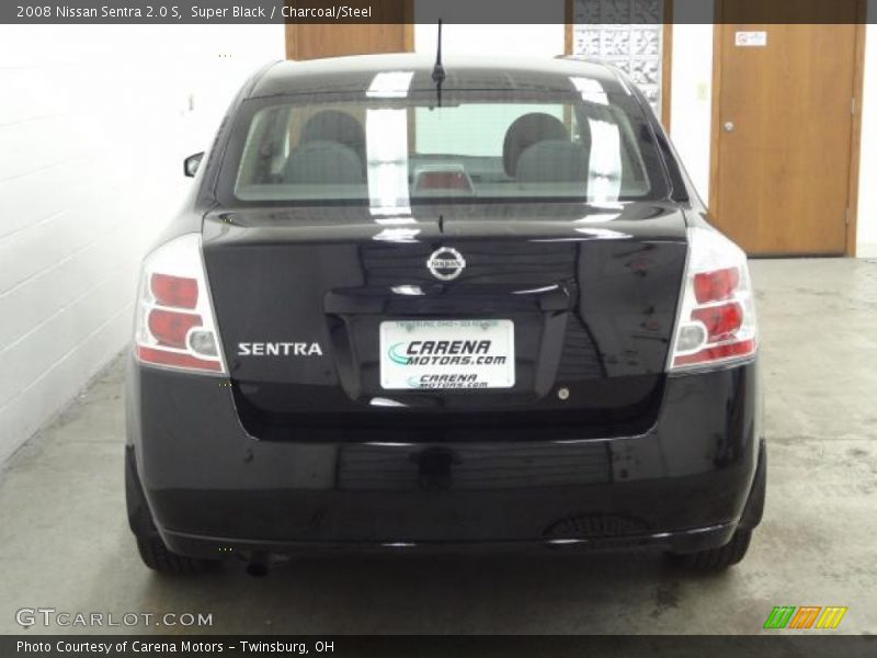 Super Black / Charcoal/Steel 2008 Nissan Sentra 2.0 S