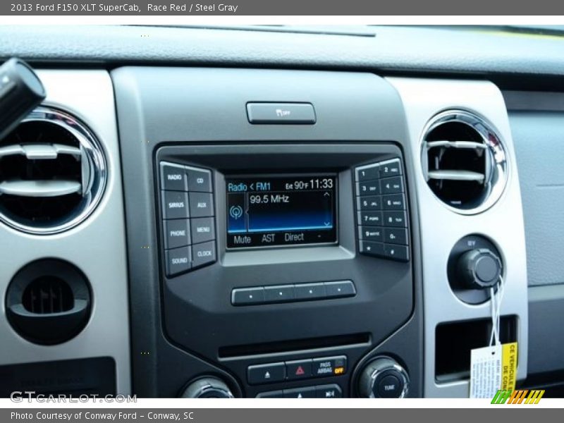 Race Red / Steel Gray 2013 Ford F150 XLT SuperCab