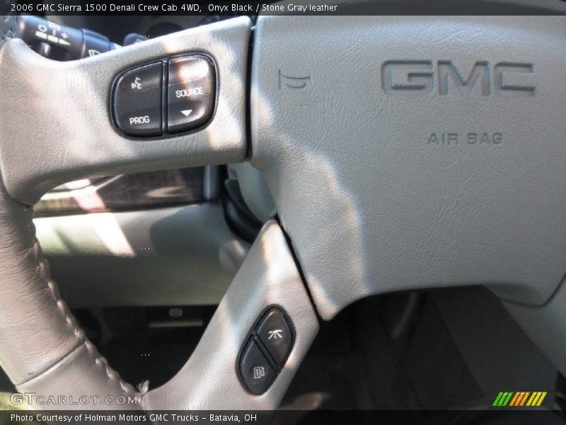 Onyx Black / Stone Gray leather 2006 GMC Sierra 1500 Denali Crew Cab 4WD