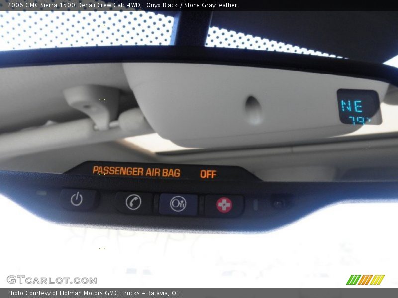 Onyx Black / Stone Gray leather 2006 GMC Sierra 1500 Denali Crew Cab 4WD