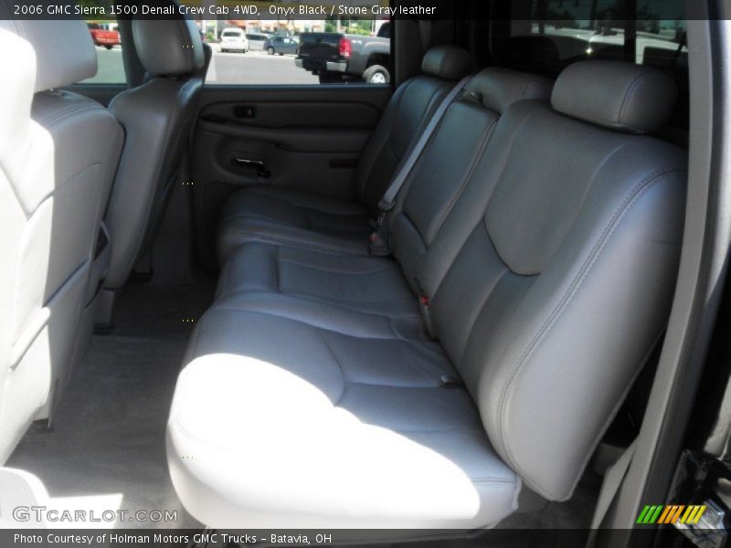 Onyx Black / Stone Gray leather 2006 GMC Sierra 1500 Denali Crew Cab 4WD