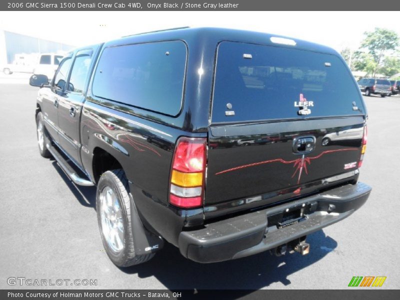 Onyx Black / Stone Gray leather 2006 GMC Sierra 1500 Denali Crew Cab 4WD