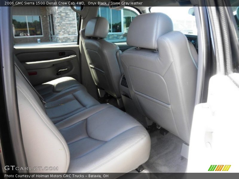 Onyx Black / Stone Gray leather 2006 GMC Sierra 1500 Denali Crew Cab 4WD