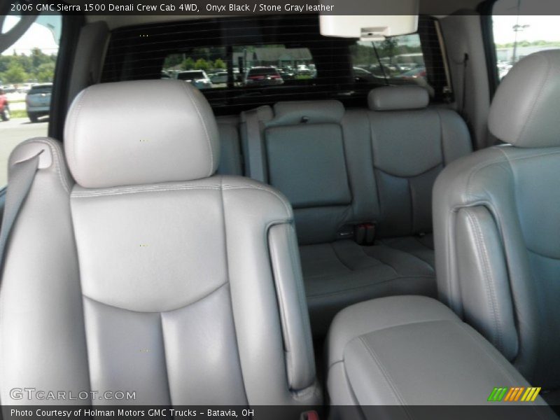 Onyx Black / Stone Gray leather 2006 GMC Sierra 1500 Denali Crew Cab 4WD