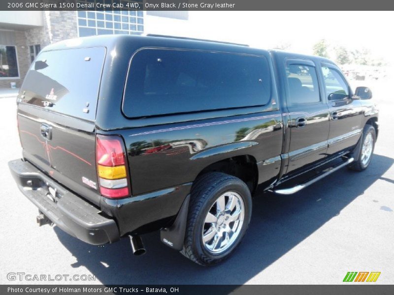 Onyx Black / Stone Gray leather 2006 GMC Sierra 1500 Denali Crew Cab 4WD