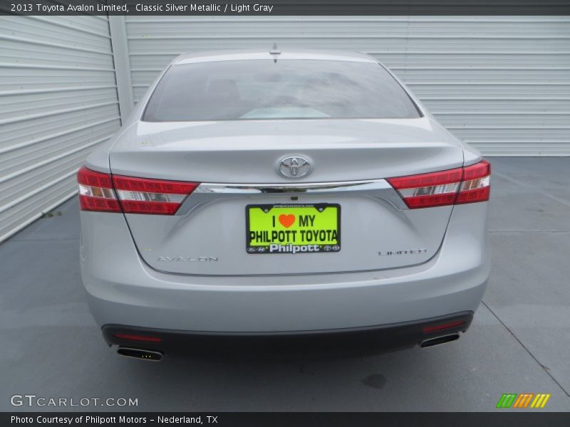 Classic Silver Metallic / Light Gray 2013 Toyota Avalon Limited