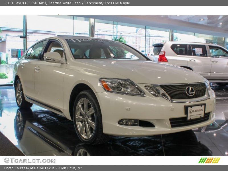 Starfire White Pearl / Parchment/Birds Eye Maple 2011 Lexus GS 350 AWD