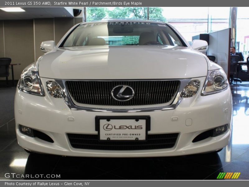 Starfire White Pearl / Parchment/Birds Eye Maple 2011 Lexus GS 350 AWD