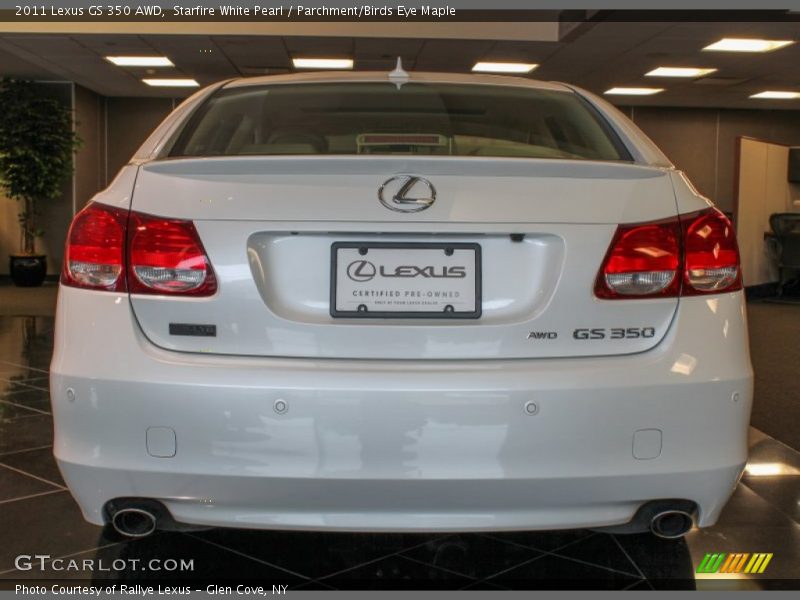 Starfire White Pearl / Parchment/Birds Eye Maple 2011 Lexus GS 350 AWD