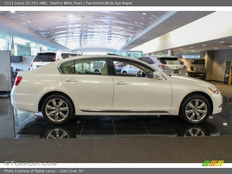 Starfire White Pearl / Parchment/Birds Eye Maple 2011 Lexus GS 350 AWD