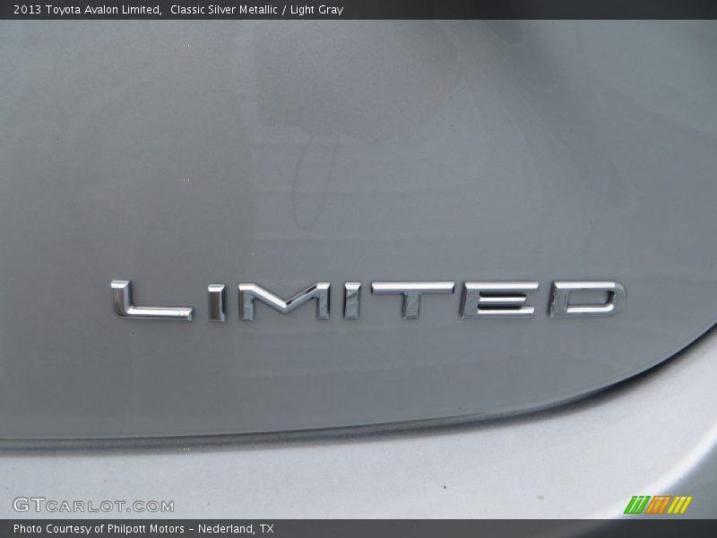 Classic Silver Metallic / Light Gray 2013 Toyota Avalon Limited