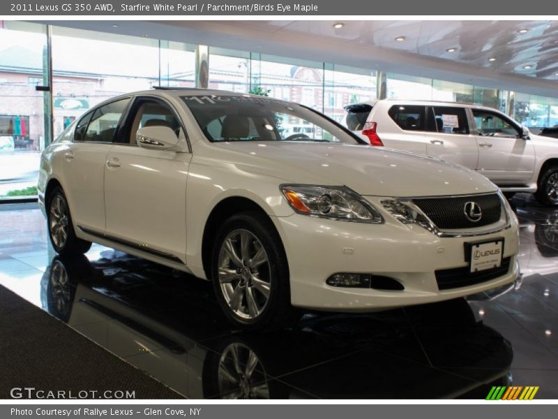 Starfire White Pearl / Parchment/Birds Eye Maple 2011 Lexus GS 350 AWD