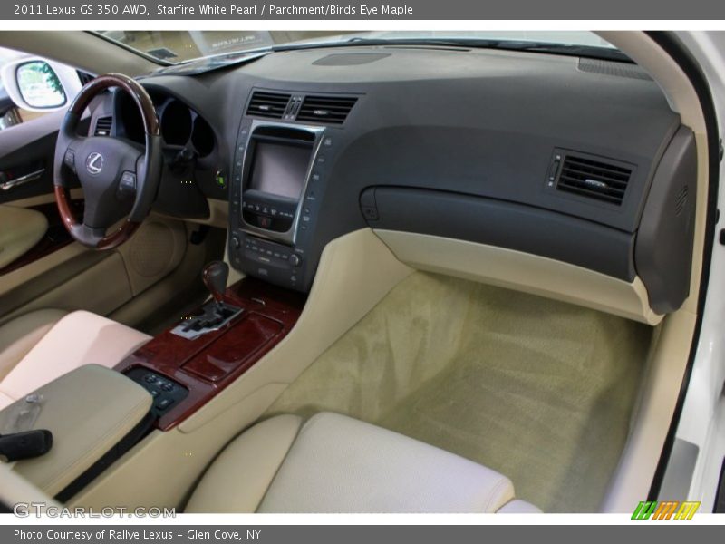 Starfire White Pearl / Parchment/Birds Eye Maple 2011 Lexus GS 350 AWD