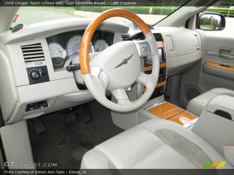 Light Sandstone Metallic / Light Graystone 2008 Chrysler Aspen Limited 4WD
