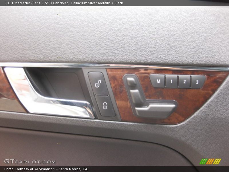 Palladium Silver Metallic / Black 2011 Mercedes-Benz E 550 Cabriolet