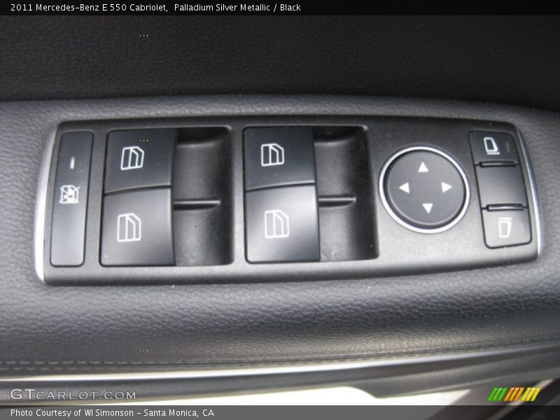 Palladium Silver Metallic / Black 2011 Mercedes-Benz E 550 Cabriolet