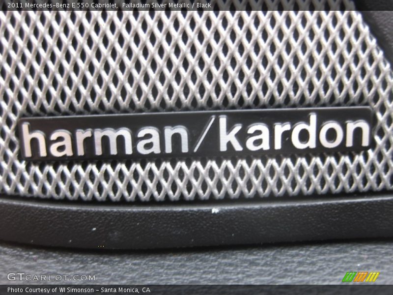 Palladium Silver Metallic / Black 2011 Mercedes-Benz E 550 Cabriolet