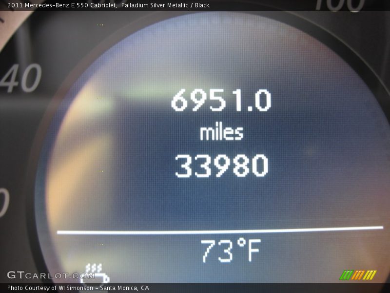 Palladium Silver Metallic / Black 2011 Mercedes-Benz E 550 Cabriolet