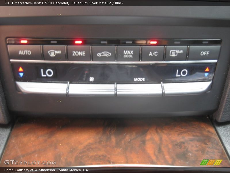 Palladium Silver Metallic / Black 2011 Mercedes-Benz E 550 Cabriolet