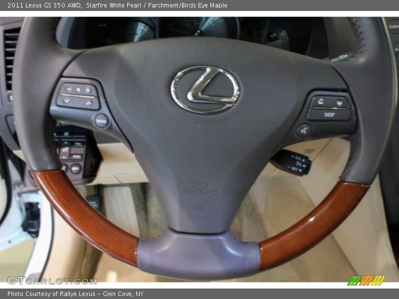Starfire White Pearl / Parchment/Birds Eye Maple 2011 Lexus GS 350 AWD