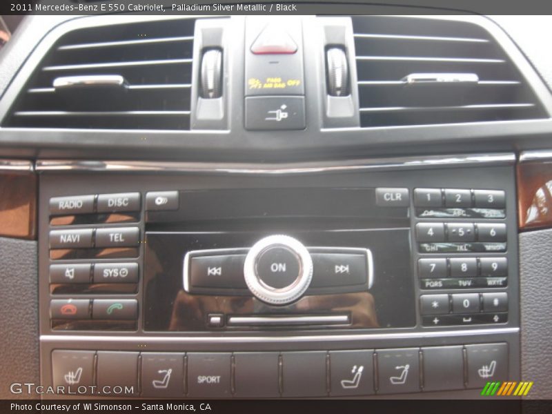 Palladium Silver Metallic / Black 2011 Mercedes-Benz E 550 Cabriolet