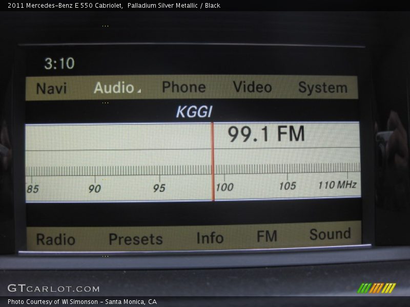 Palladium Silver Metallic / Black 2011 Mercedes-Benz E 550 Cabriolet