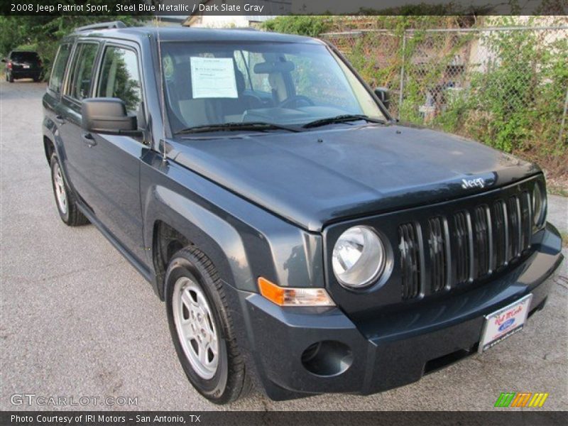 Steel Blue Metallic / Dark Slate Gray 2008 Jeep Patriot Sport