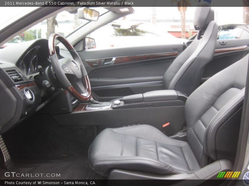 Palladium Silver Metallic / Black 2011 Mercedes-Benz E 550 Cabriolet