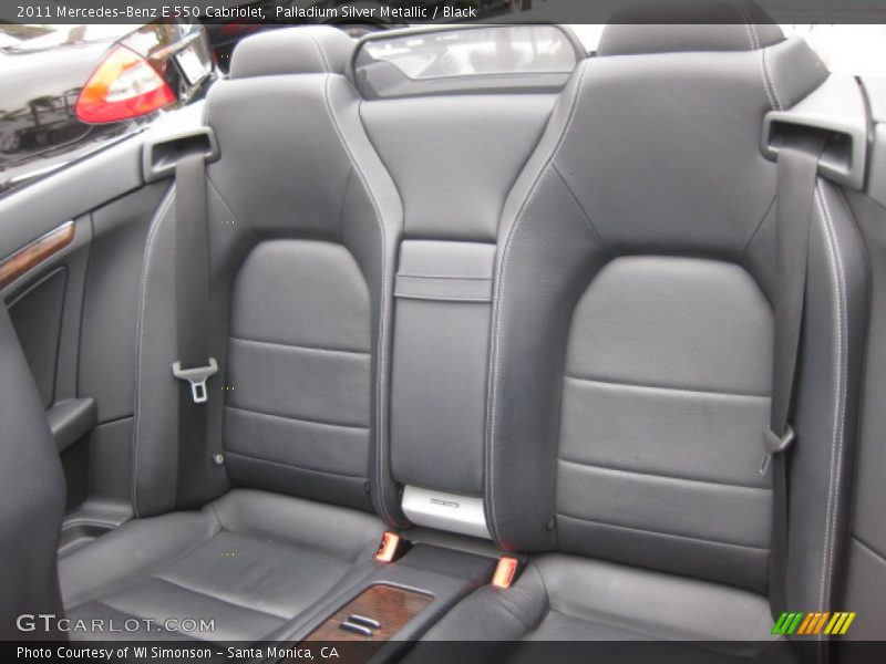 Palladium Silver Metallic / Black 2011 Mercedes-Benz E 550 Cabriolet
