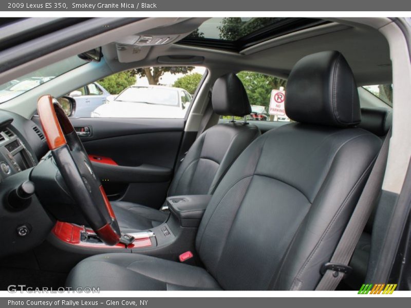 Smokey Granite Mica / Black 2009 Lexus ES 350