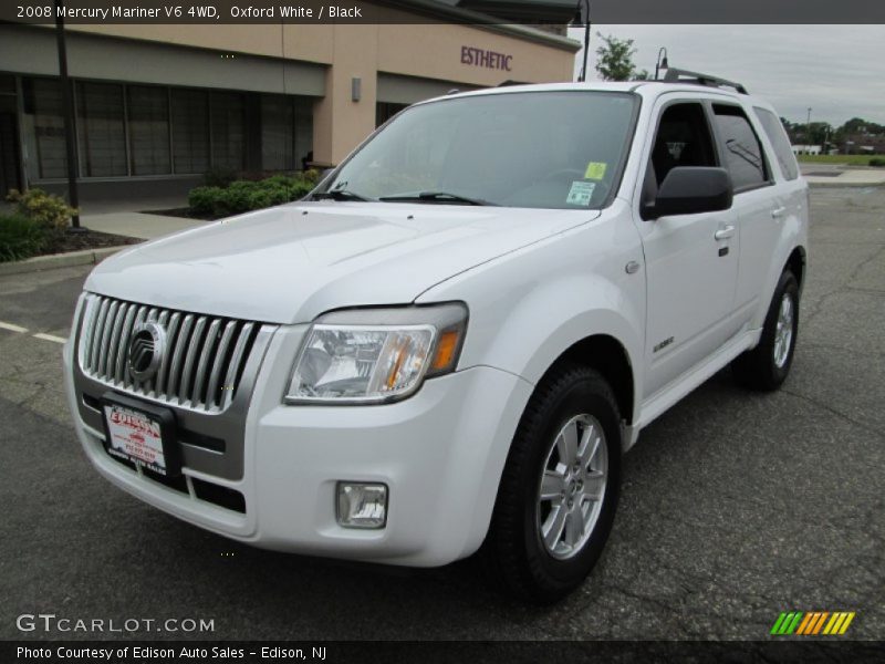 Oxford White / Black 2008 Mercury Mariner V6 4WD